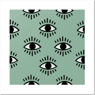 Eyes Pattern Posters and Art